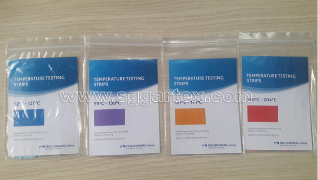 Giay do nhiet do Vilene dung de do nhiet do vai khi ui, test keo mex de xac dinh nhiet do vai duoc de dang. Giay do nhiet do Vilene gia re, chinh hang, chat luong tot va giao hang toan quoc.